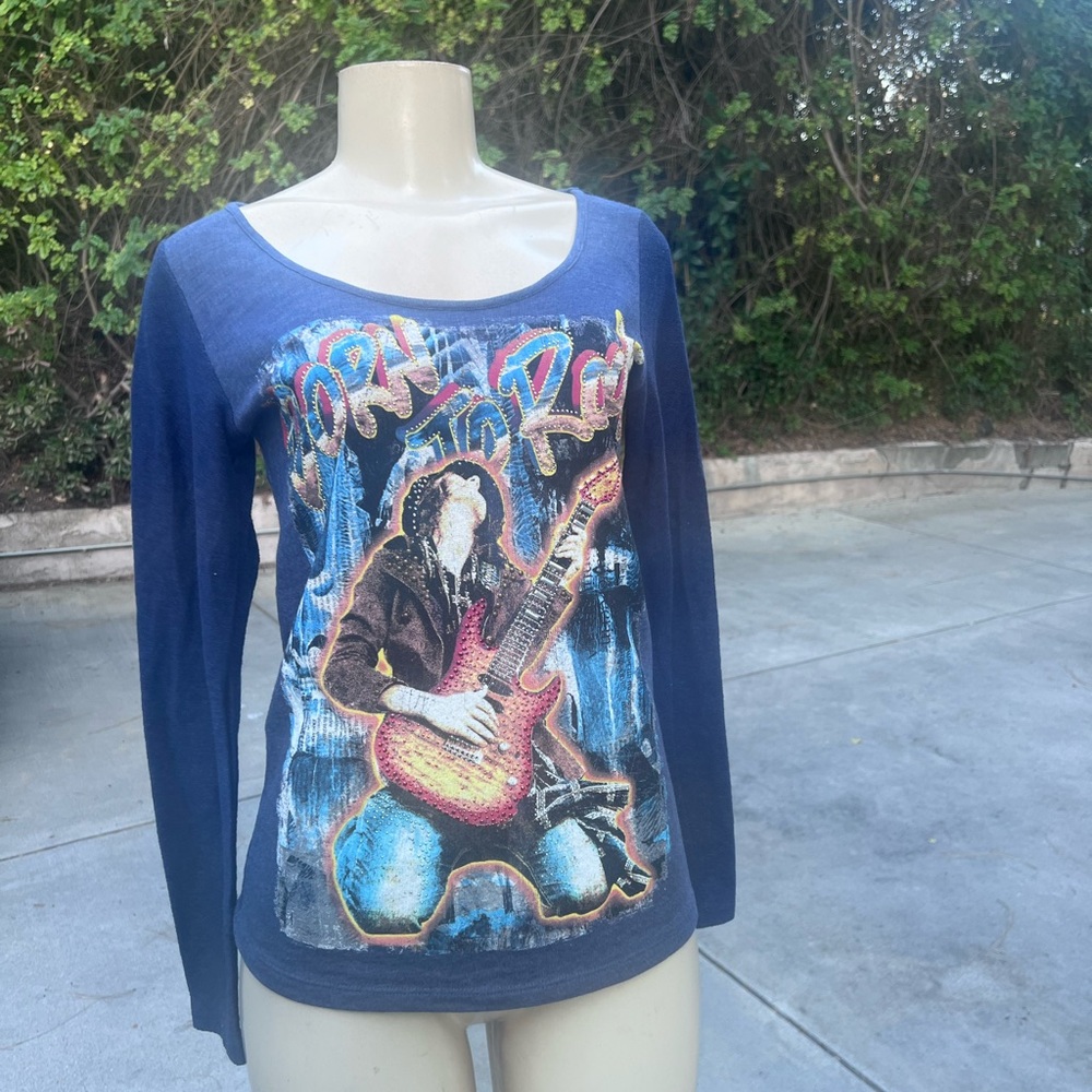 The Classic Navy Graphic Long Sleeve Tee